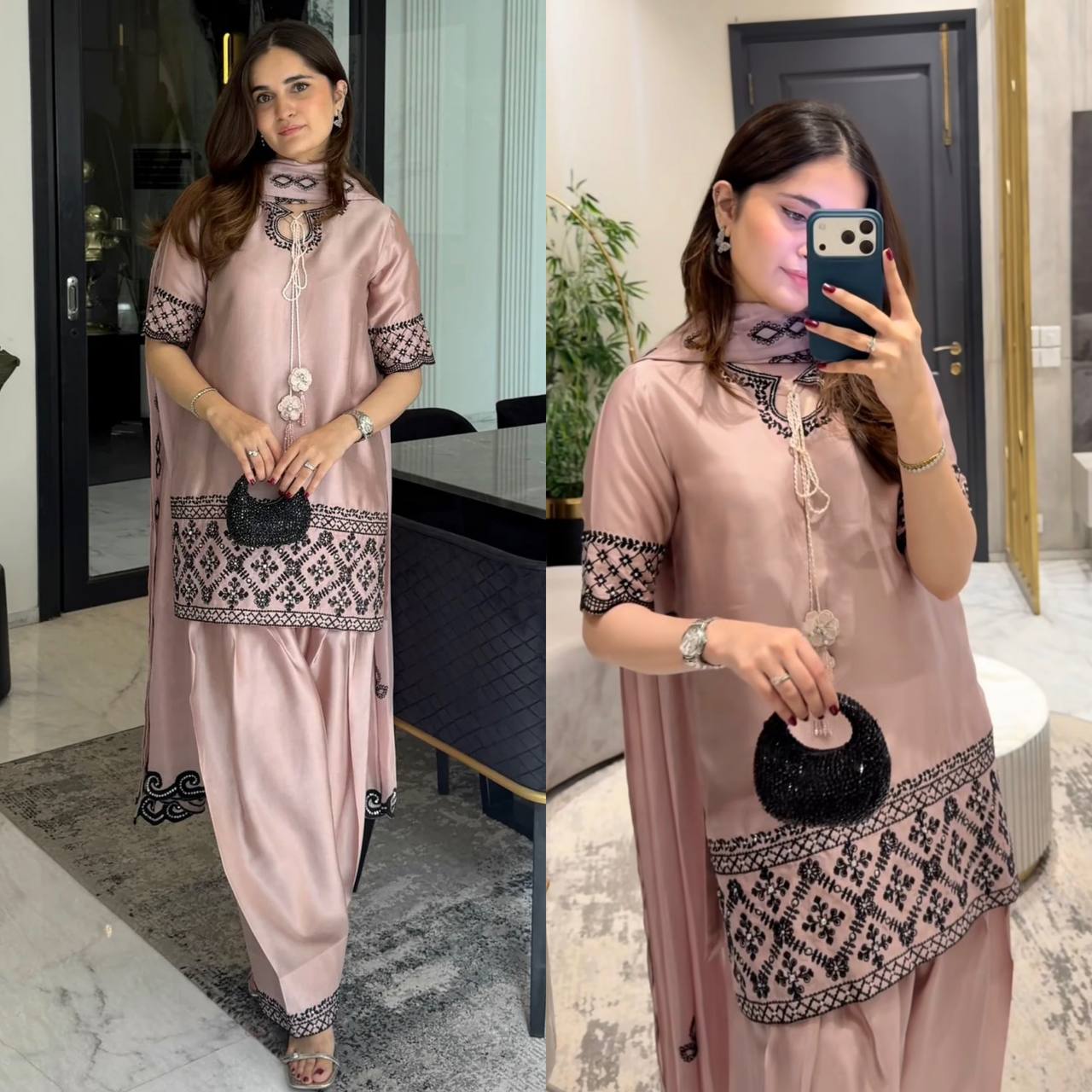 Blush Pearl Heritage Luxury Handcrafted Couture Attire Collection