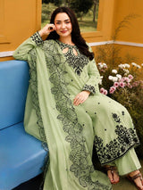 Designer Party Wear Pastel Palazzo Outfit