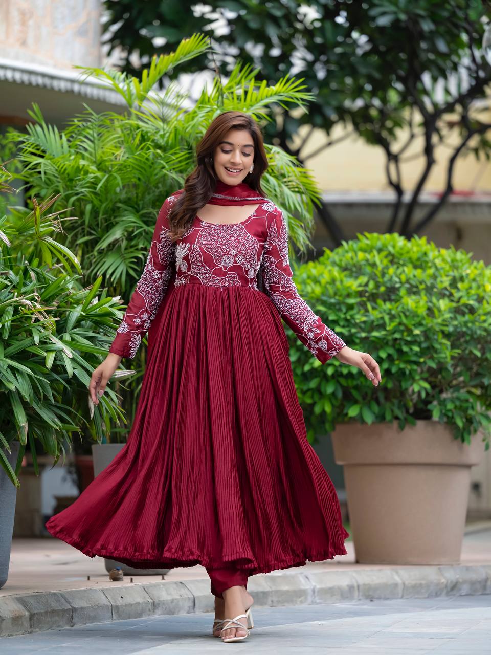 NEW READYMADE ALIA CUT ANARKALI SUIT