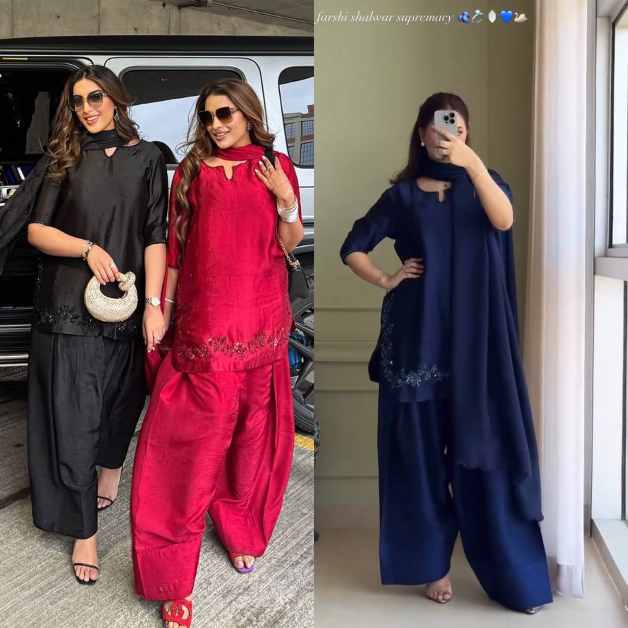 Modern Elegance in a Striking Blue Suit Selfie