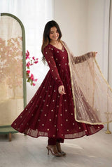 Chic Anarkali Suits for Stylish Celebrations