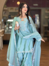 Radiant Sophistication in Traditional Dress