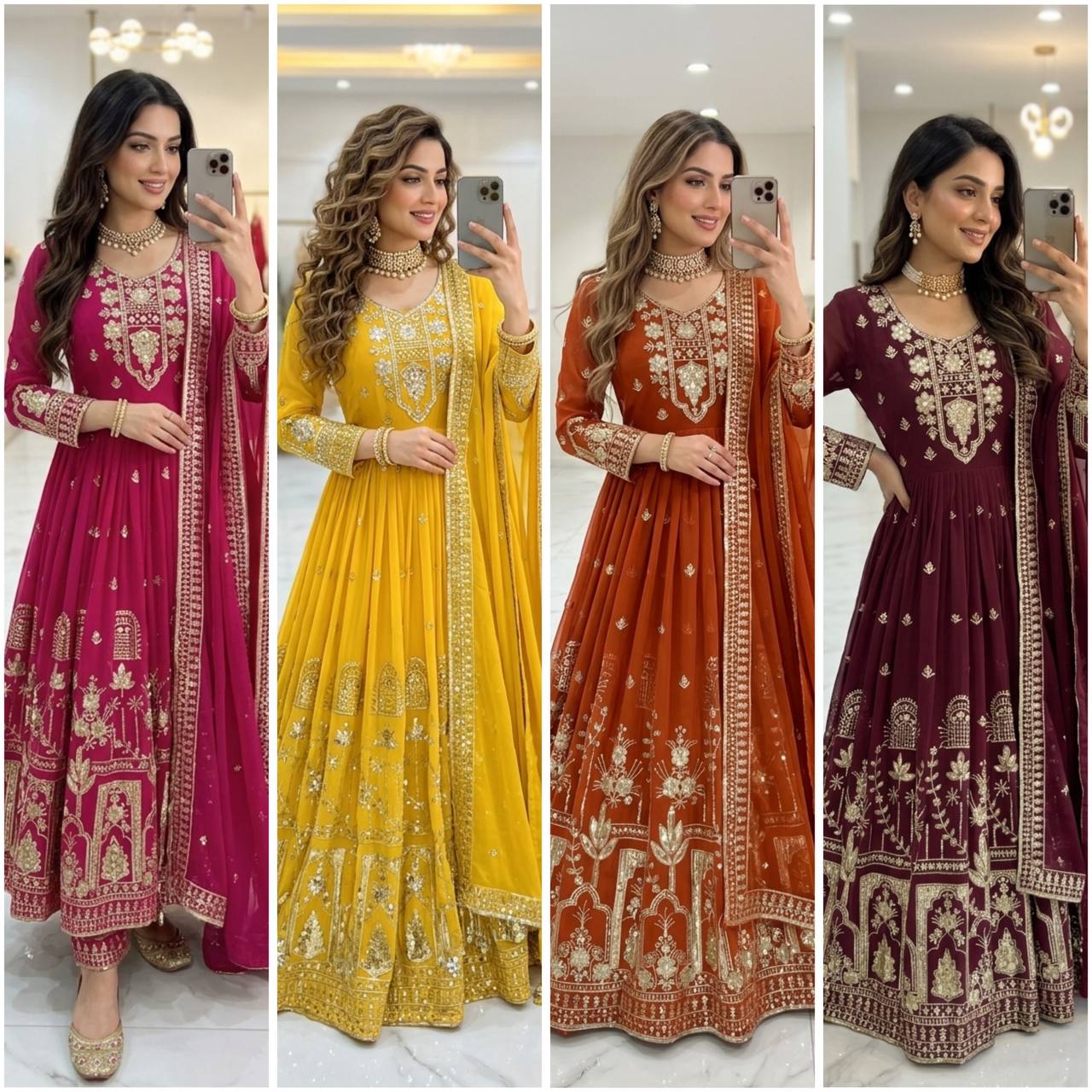 Timeless Anarkali Suit with Exquisite Embroidery