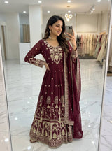 Timeless Anarkali Suit with Exquisite Embroidery