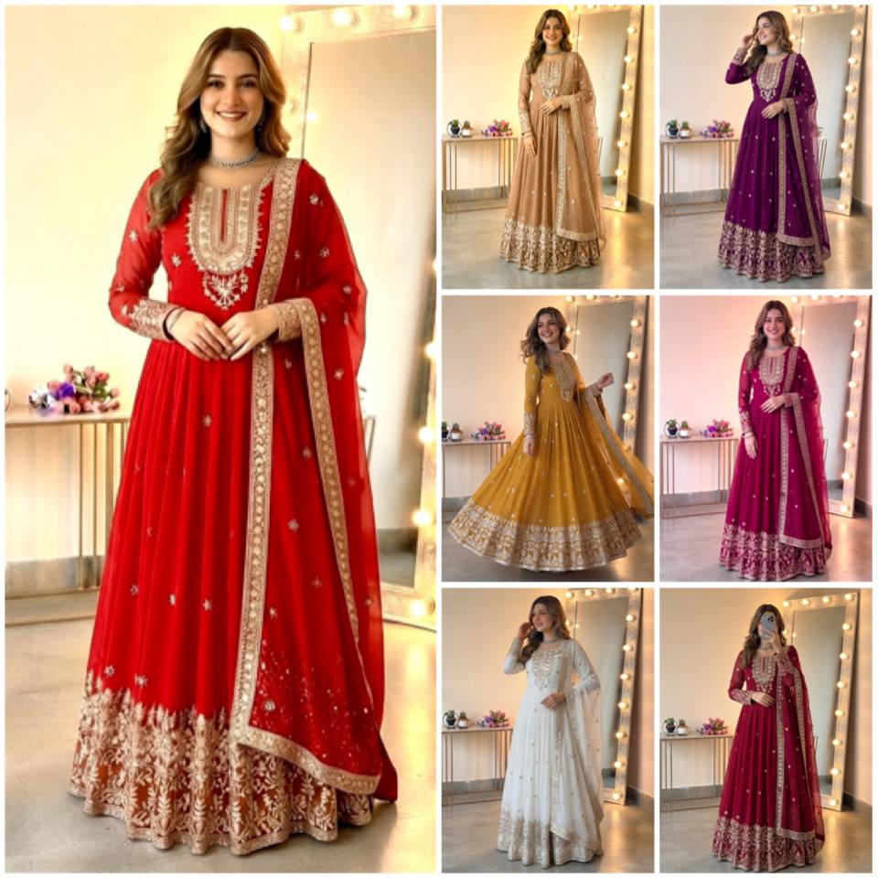 Graceful Anarkali Designs for Festive Celebrations