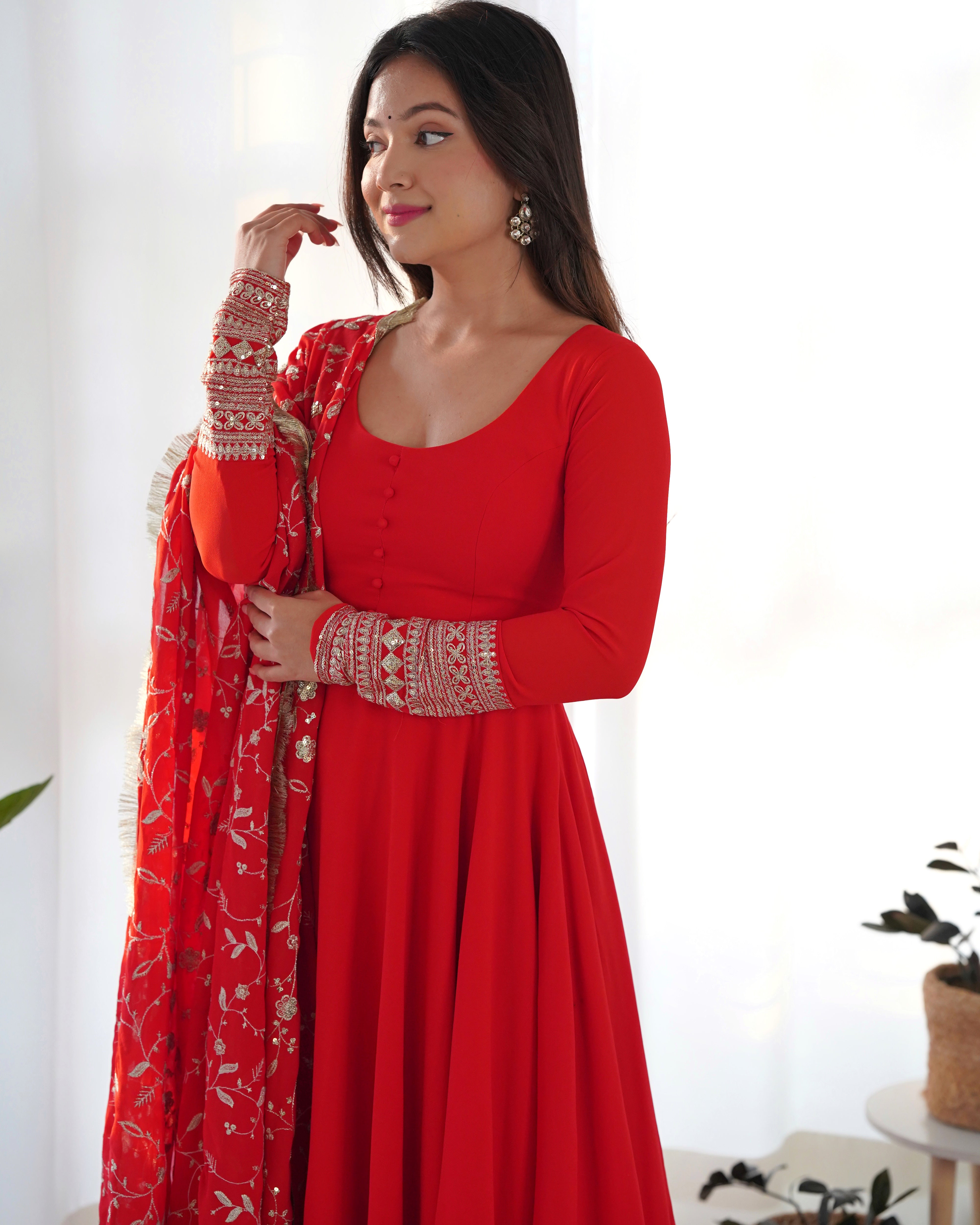 Anarkali Simple Georgette Gown Simple Anarkali Dresses For Wedding