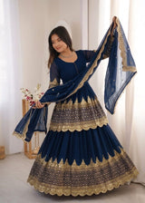 Exquisite Traditional Dress with Intricate Embroidery
