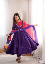 Cultural Charm Four Colorful Indian Attires